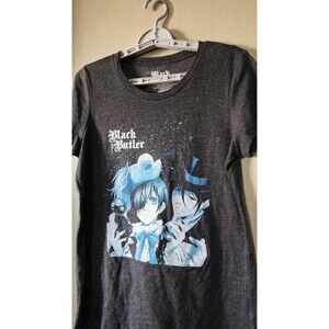 Sebastian Michaelis T-Shirt Black Butler Ciel Phantomhive Medium New D25 Nice